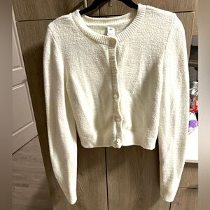 ALO Yoga Cream Cardigan Sweater